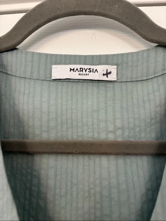 MARYSIA Resort NWT Rooster Midi Dress in Bay Dusty Blue Size Medium - Picture 3 of 8